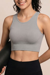 Zelocity Medium Impact Moisture Wicking Sports Bra - Ultimate Grey — thumbnail 4